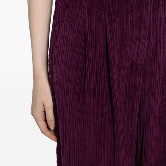 NWT FARM RIO Corduroy Wide Leg Pants, Burgundy - Picture 3 of 4